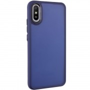 Чехол TPU+PC Lyon Frosted для Xiaomi Redmi 9A, Navy Blue