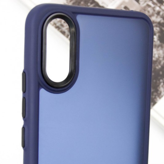 Чехол TPU+PC Lyon Frosted для Xiaomi Redmi 9A Navy Blue - изображение 4