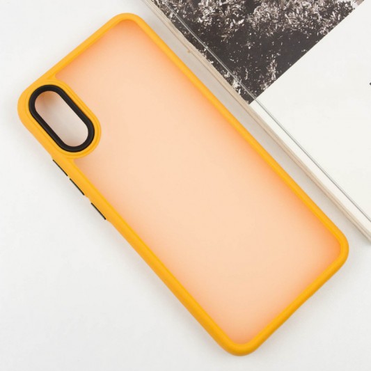 Чехол TPU+PC Lyon Frosted для Xiaomi Redmi 9A Orange - изображение 1