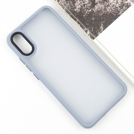 Чехол TPU+PC Lyon Frosted для Xiaomi Redmi 9A Sierra Blue - изображение 1