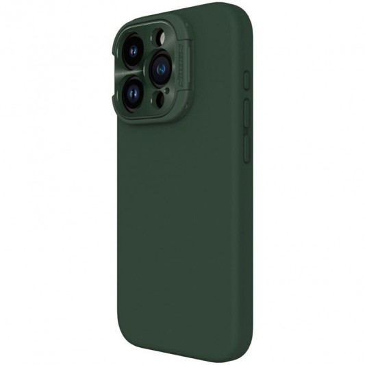 Чехол Silicone Nillkin LensWing Magnetic для Apple iPhone 15 Pro Max (6.7"), Зеленый / Green - изображение 1
