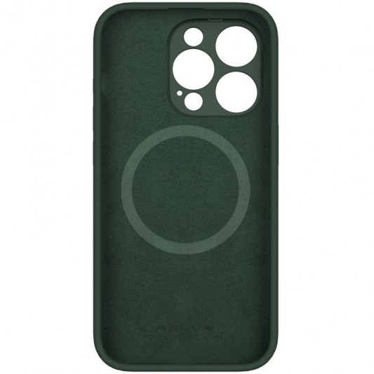 Чехол Silicone Nillkin LensWing Magnetic для Apple iPhone 15 Pro Max (6.7"), Зеленый / Green - изображение 2