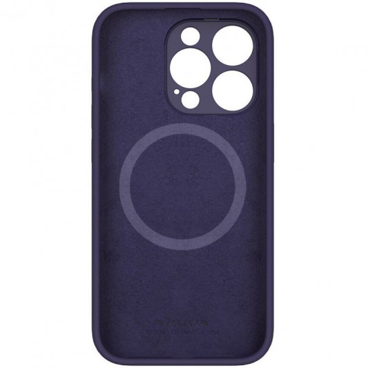 Чохол Silicone Nillkin LensWing Magnetic для Apple iPhone 15 Pro Max (6.7"), Фіолетовий / Deep Purple - зображення 4 
