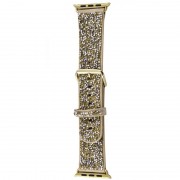 Ремінець Bling World Rock Diamond для Apple Watch 38/40/41/42mm(ser.10) Золотий