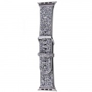 Ремінець Bling World Rock Diamond для Apple Watch 38/40/41/42mm(ser.10) Срібний