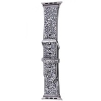 Ремінець Bling World Rock Diamond для Apple Watch 38/40/41/42mm(ser.10) Срібний