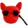 Силиконовый футляр Brand для наушников AirPods 1/2 + карабин Karl Lagerfeld red
