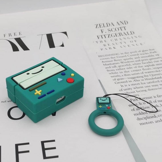 Силіконовий футляр Cartoons&Heroes для навушників AirPods Pro + кільце, Тетріс