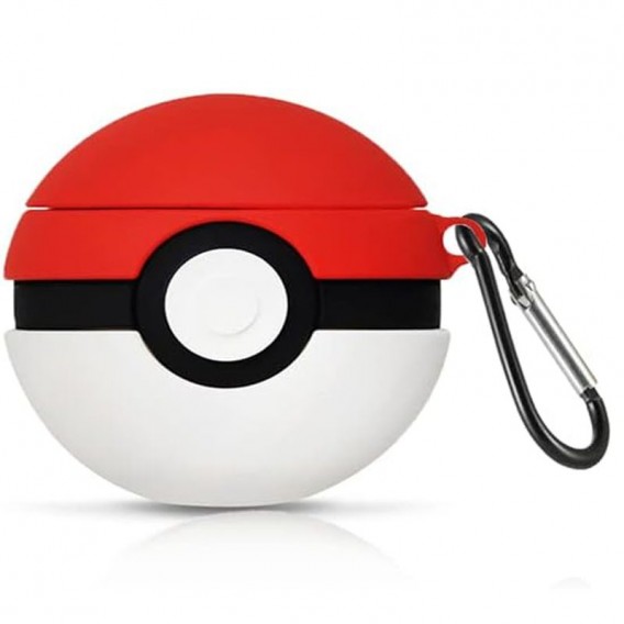 Силиконовый футляр Cartoons&Heroes для наушников AirPods 3 + карабин, Покебол