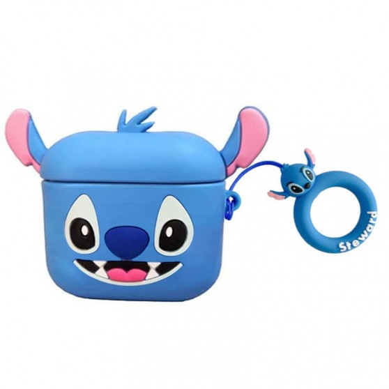 Силіконовий футляр Cartoons&Heroes для навушників AirPods 3 + кільце, Стич