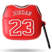 Силиконовый футляр Brand для наушников AirPods 3 + карабин, Jordan Red