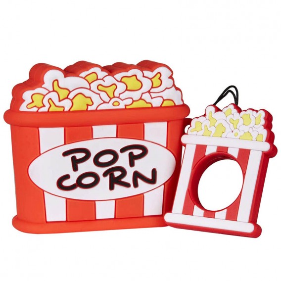 Силіконовий футляр Food для навушників AirPods 3+ кільце, Поп-корн