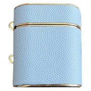 Кожаный футляр Suitcase для наушников AirPods 1/2, Blue