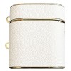 Шкіряний футляр Suitcase для навушників AirPods 1/2, White