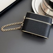 Кожаный футляр Suitcase для наушников AirPods 3, Black