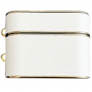 Кожаный футляр Suitcase для наушников AirPods 3, White