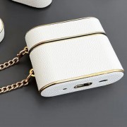 Кожаный футляр Suitcase для наушников AirPods 3, White