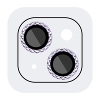 Защитное стекло Metal Shine на камеру (в упак.) для Apple iPhone 15 (6.1