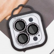 Защитное стекло Metal Shine на камеру (в упак.) для Apple iPhone 15 Pro (6.1") / 15 Pro Max (6.7"), Темно-Серый / Graphite