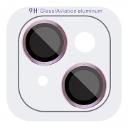 Захисне скло Metal Classic на камеру (у упак.) для Apple iPhone 15 (6.1") / 15 Plus (6.7") Рожевий / Pink