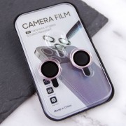 Захисне скло Metal Classic на камеру (в упак.) Apple iPhone 15 (6.1") / 15 Plus (6.7"), Рожевий / Pink