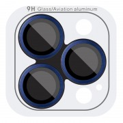 Захисне скло Metal Classic на камеру (в упак.) Apple iPhone 15 Pro (6.1") / 15 Pro Max (6.7"), Синій / Dark Blue