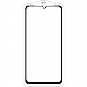 Защитное стекло SKLO 5D (тех.пак) для Realme C35 Черный / Белая подложка