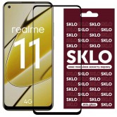Защитное стекло SKLO 3D для Realme 11 4G Черный Защитное стекло SKLO 3D для Realme 11 4G Черный