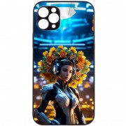 TPU+PC чехол Prisma Ladies для Apple iPhone 12 Pro Max (6.7") Cyberpunk