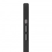 Кожаный чехол Leather Case (AAA) with MagSafe and Animation для Apple iPhone 12 Pro Max (6.7"), Black
