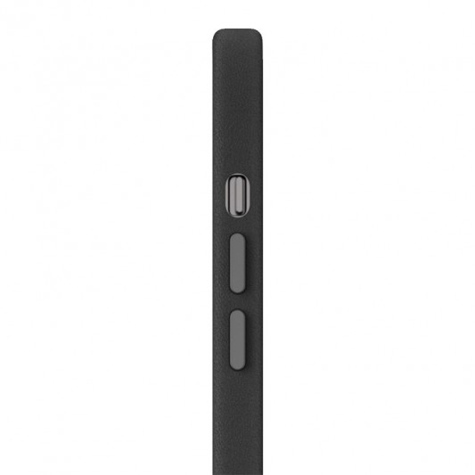 Кожаный чехол Leather Case (AAA) with MagSafe and Animation для Apple iPhone 12 Pro Max (6.7") Black - изображение 2