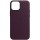 Шкіряний чохол Leather Case (AAA) with MagSafe and Animation для Apple iPhone 13 Pro Max (6.7") Dark Cherry