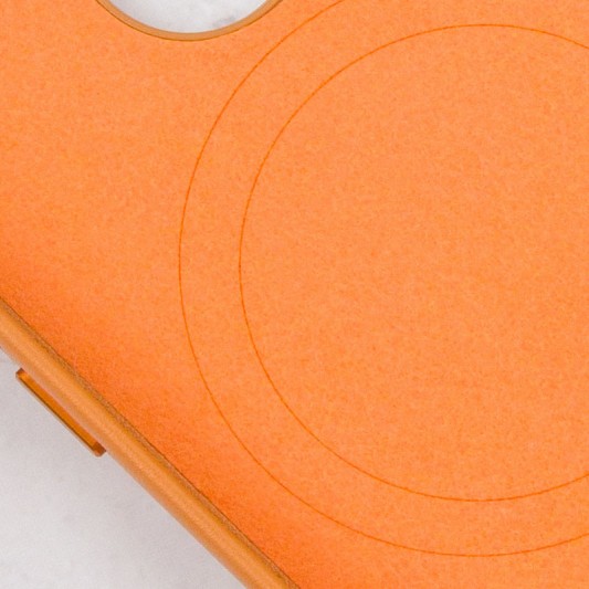 Шкіряний чохол Leather Case (AAA) with MagSafe and Animation для Apple iPhone 13 Pro Max (6.7") Golden Brown - зображення 4 