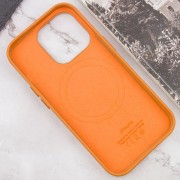 Шкіряний чохол Leather Case (AAA) з MagSafe and Animation для Apple iPhone 13 Pro Max (6.7"), Golden Brown