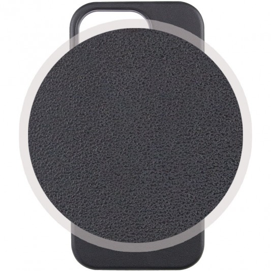 Шкіряний чохол Leather Case (AAA) with MagSafe and Animation для Apple iPhone 13 Pro Max (6.7") Midnight - зображення 1 