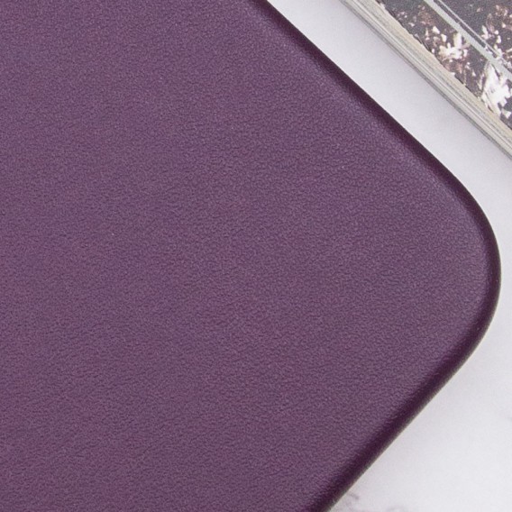 Кожаный чехол Leather Case (AAA) with MagSafe and Animation для Apple iPhone 13 (6.1"), Dark Cherry