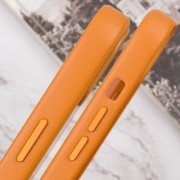 Шкіряний чохол Leather Case (AAA) з MagSafe and Animation для Apple iPhone 13 (6.1"), Golden Brown
