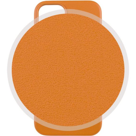 Кожаный чехол Leather Case (AAA) with MagSafe and Animation для Apple iPhone 13 (6.1) Golden Brown