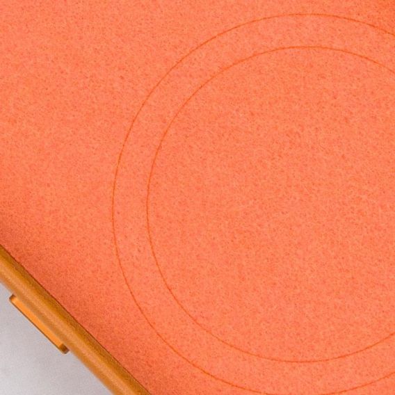 Кожаный чехол Leather Case (AAA) with MagSafe and Animation для Apple iPhone 13 (6.1) Golden Brown