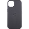 Кожаный чехол Leather Case (AAA) with MagSafe and Animation для Apple iPhone 13 (6.1"), Midnight