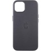 Кожаный чехол Leather Case (AAA) with MagSafe and Animation для Apple iPhone 13 (6.1") Midnight