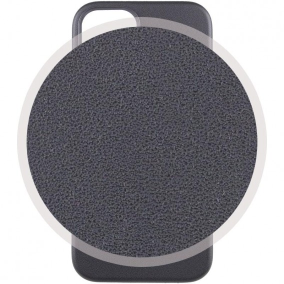 Кожаный чехол Leather Case (AAA) with MagSafe and Animation для Apple iPhone 13 (6.1") Midnight