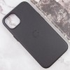 Кожаный чехол Leather Case (AAA) with MagSafe and Animation для Apple iPhone 13 (6.1") Midnight
