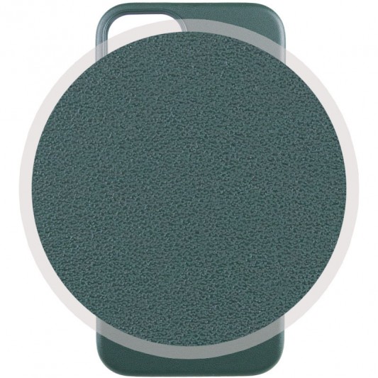 Кожаный чехол Leather Case (AAA) with MagSafe and Animation для Apple iPhone 13 (6.1") Sequoia Green - изображение 1