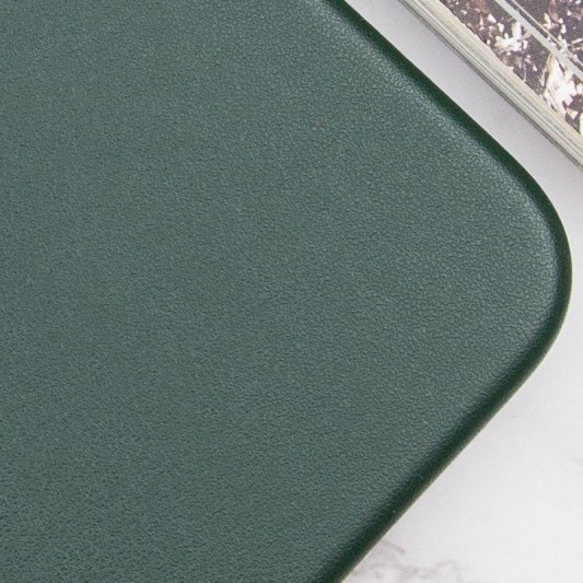 Кожаный чехол Leather Case (AAA) with MagSafe and Animation для Apple iPhone 13 (6.1") Sequoia Green - изображение 2
