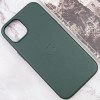 Шкіряний чохол Leather Case (AAA) з MagSafe and Animation для Apple iPhone 13 (6.1"), Sequoia Green
