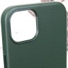 Шкіряний чохол Leather Case (AAA) з MagSafe and Animation для Apple iPhone 13 (6.1"), Sequoia Green