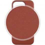Кожаный чехол Leather Case (AAA) with MagSafe and Animation для Apple iPhone 14 Pro (6.1"), Umber