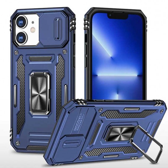 Ударопрочный чехол Camshield Army Ring для Apple iPhone 11 (6.1"), Синий / Navy