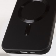 Шкіряний чохол Bonbon Leather Metal Style with MagSafe для Apple iPhone 11 (6.1"), Чорний / Black